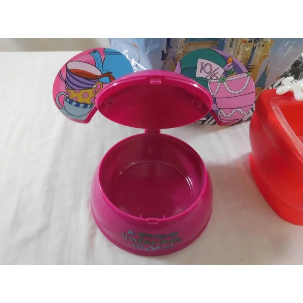 Disney Parks Ear Hat A Very Merry Unbirthday Ice Cream Sundae Bowl + Mickey Sink